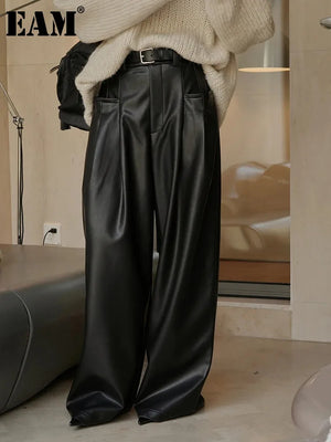 High Waist Long Wide Leg Pants - Virtuosity Wear