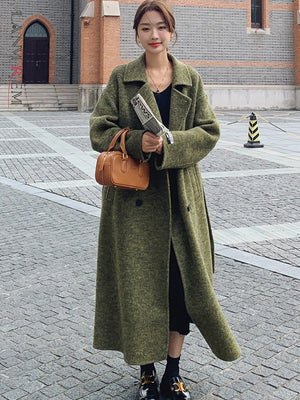 LANMREM Winter Green Woolen Coat - Virtuosity Wear