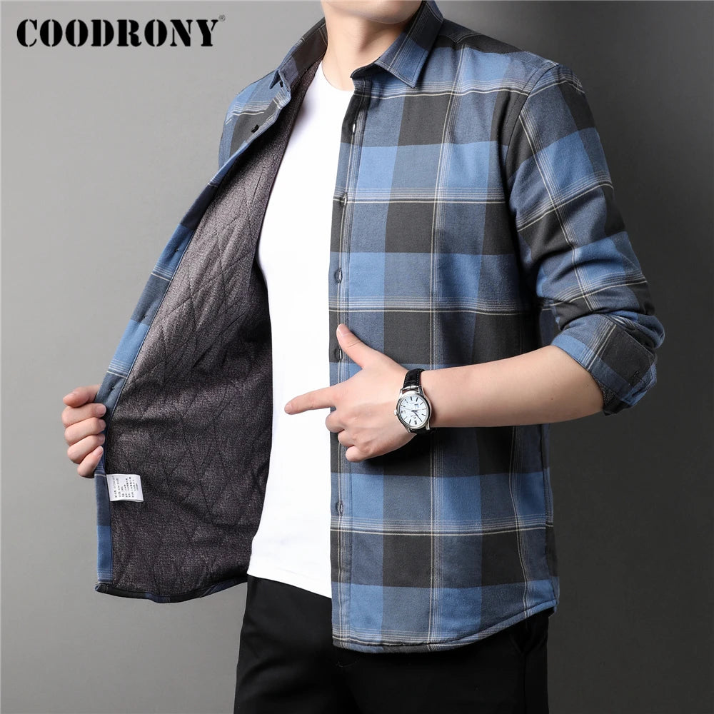 Plaid Wool Thicken Shirt