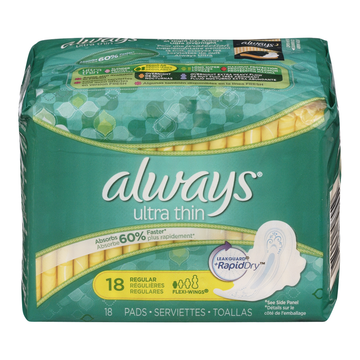 Ultra Thin Regular Pads with Flex Wing