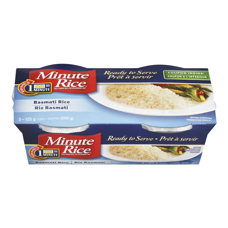 Minute Rice Ready To Serve Basmati 2 Packs (8-250 g) (jit) – Pantree