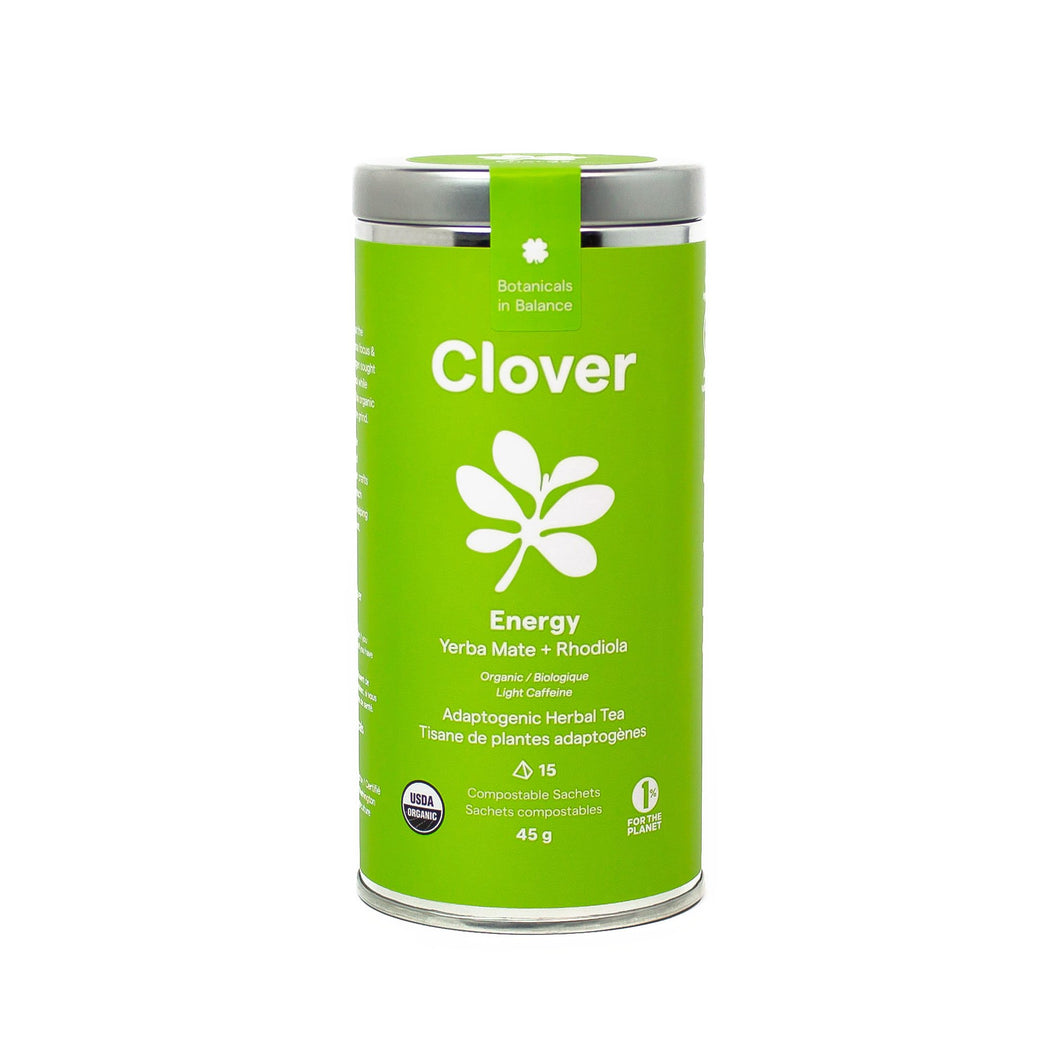 Clover Tea - Energy - Yerba Mate + Rhodiola (15 bags)