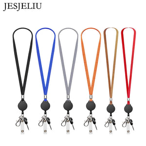 Neck Strap Key Chain Lanyard Card Holder Badge Reel Phone Key Ring ID Name Card Nurse Retractable Badge Holder Office Supplies - Top Rated Finds