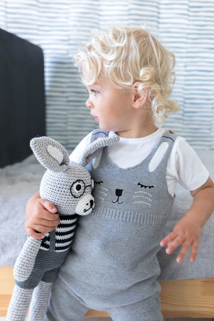 Miann and Co Bunny Knit Romper at The corner Booth