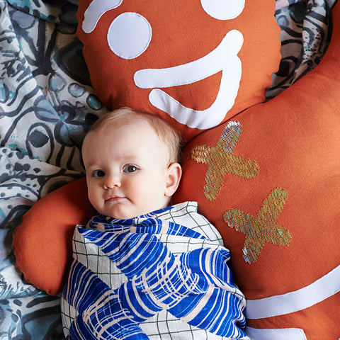 Baby gifts and baby swaddles at The Corner Booth gift shop in Annandale