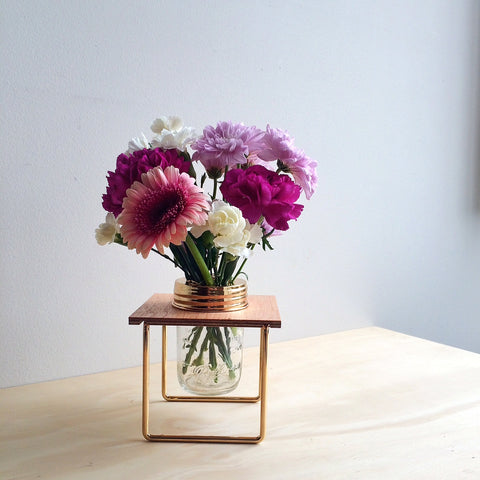 Rainy Sunday Mason Flower Jars at The Corner Booth