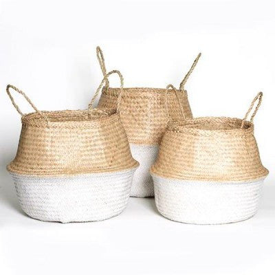 Seagrass belly baskets at The Corner Booth gift shop at Annandale