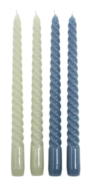 Twisted Taper Coloured Candles