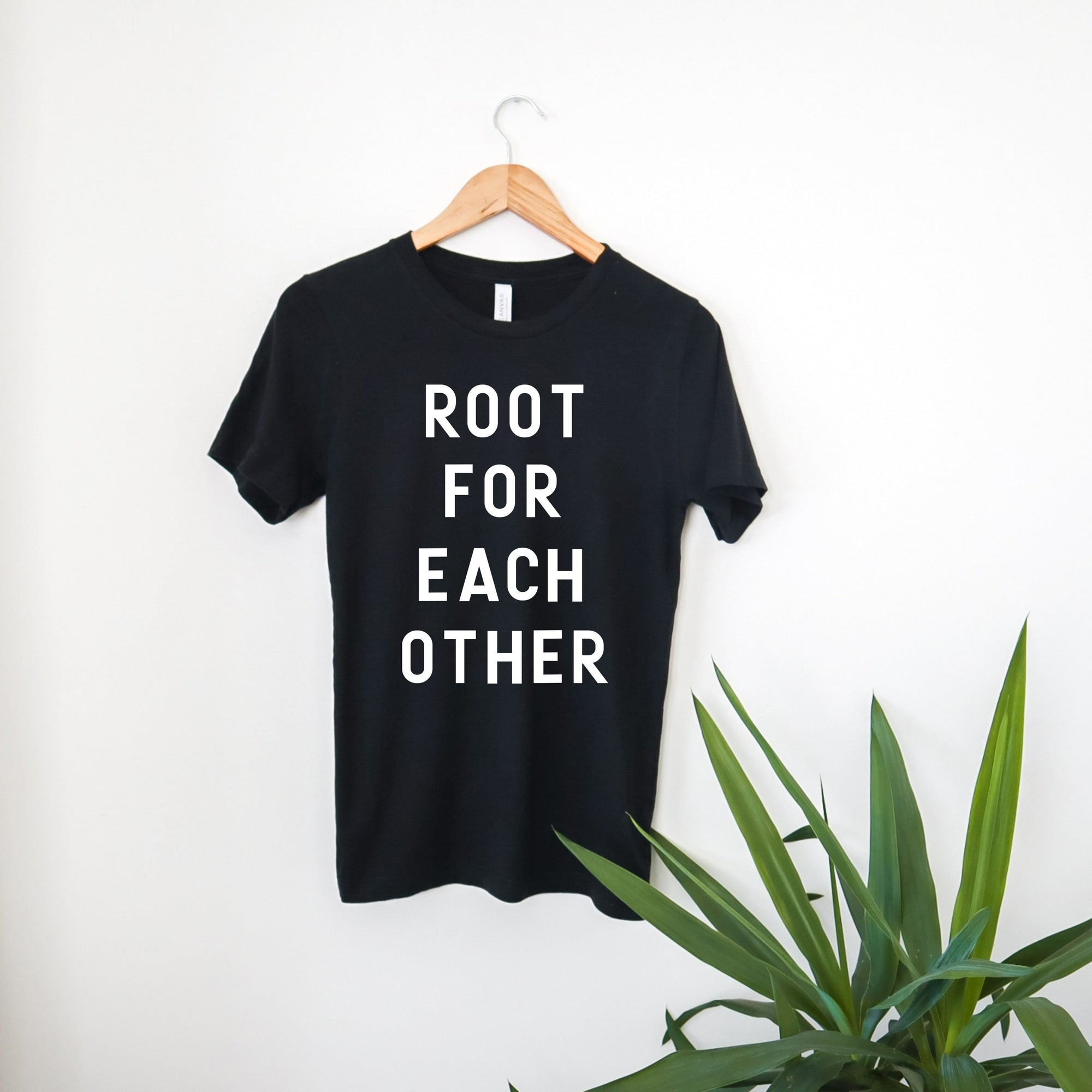 Root for each other adult tee - Black