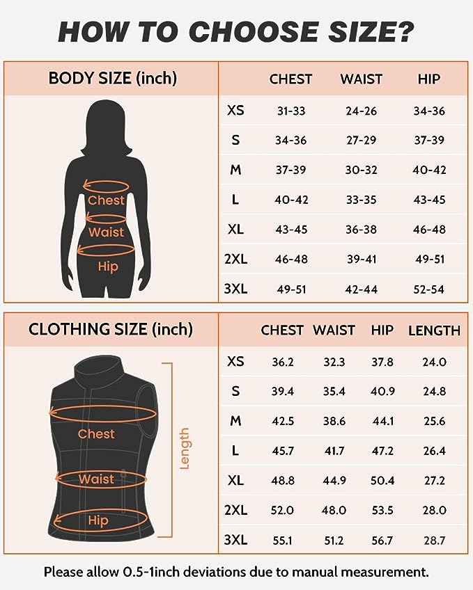 funpro heated vest size