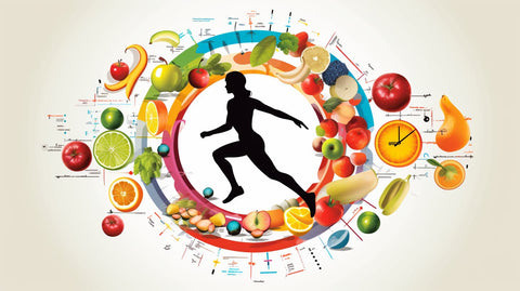 A scientific picture of a balanced diet and active exercise