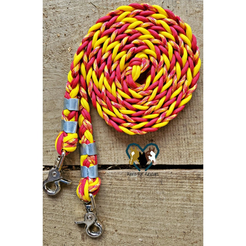 Red, Yellow and Patterned Basic Reins