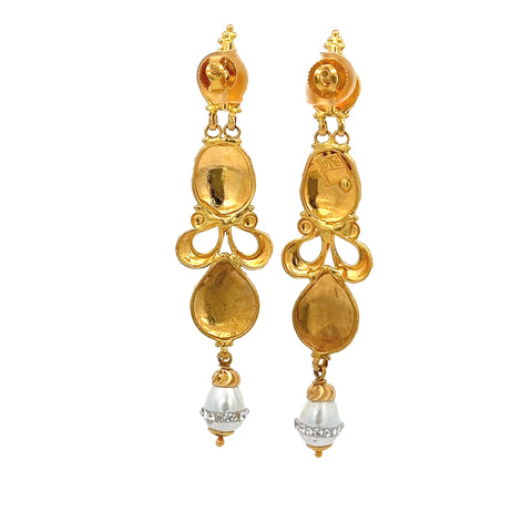 Second hand gold earrings for sale at retrogold.co.uk