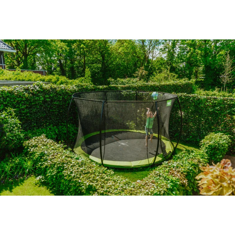EXIT_Silhouette_427cm_Ground_Trampoline_kid_playing_outside