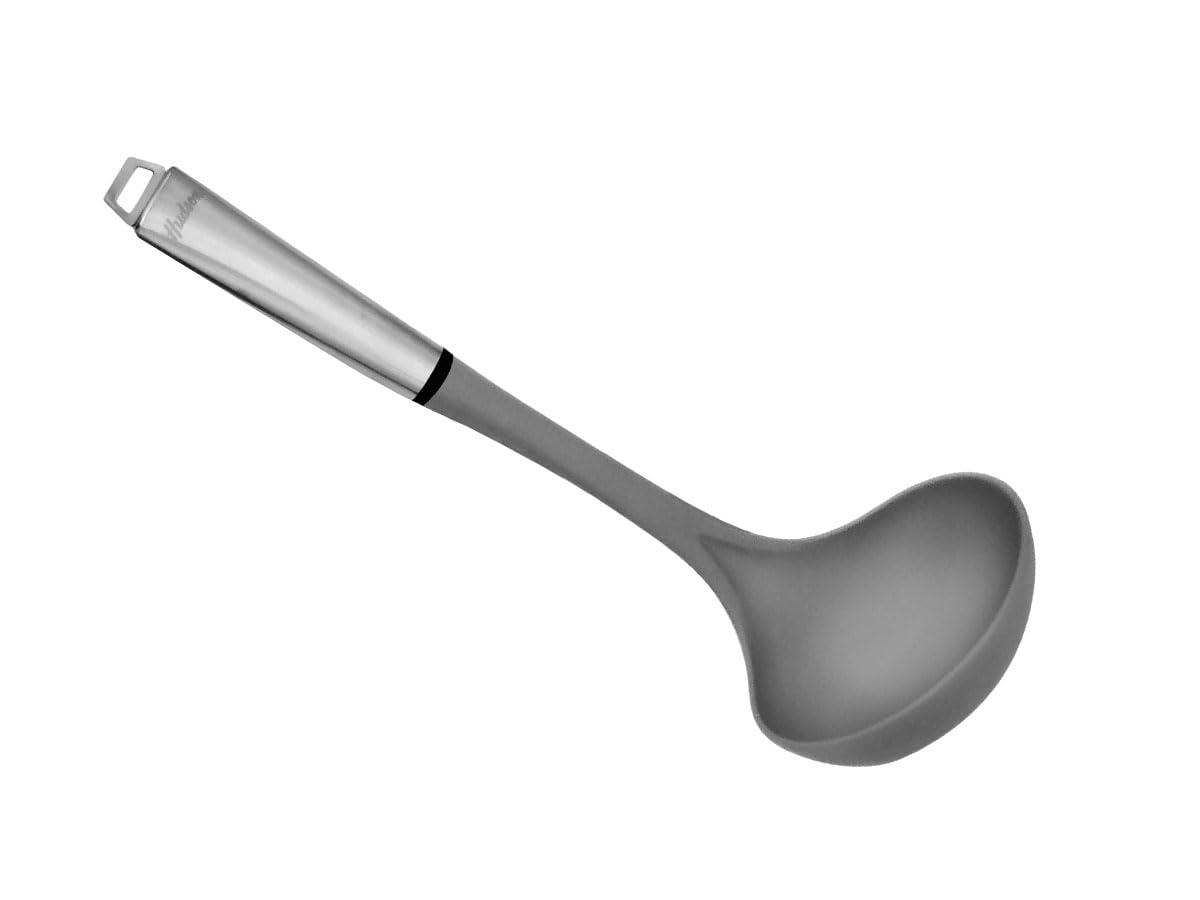 HUDSON Nylon Ladle with Stainless Steel Handle