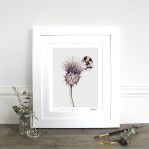 Thistle & Bee Fine Art Print - Reynolds Home & Gift 