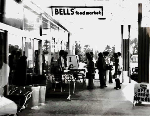 Bell's Food Market in East Plaza Shopping Center in Athens, GA 1970.