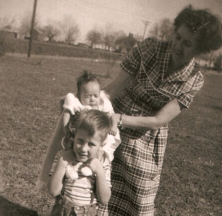 Myrt Bailey, Donny Bailey Seagraves, Terry Bailey 1952.