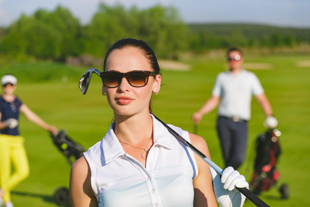 Weather dictates what to wear to a golf tournament.