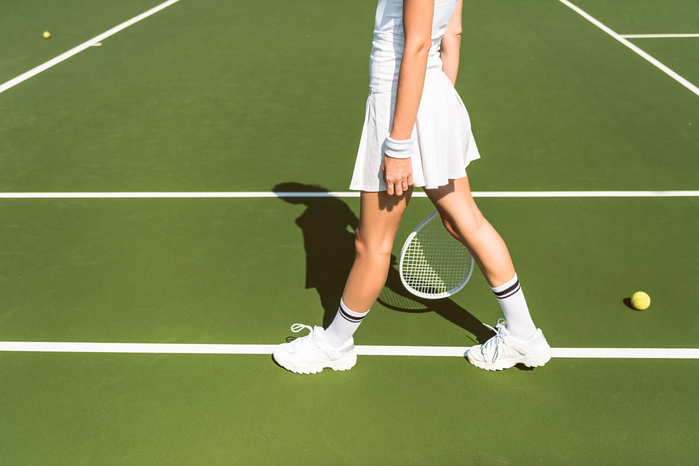 Accessories can help you decide what to wear to play tennis.