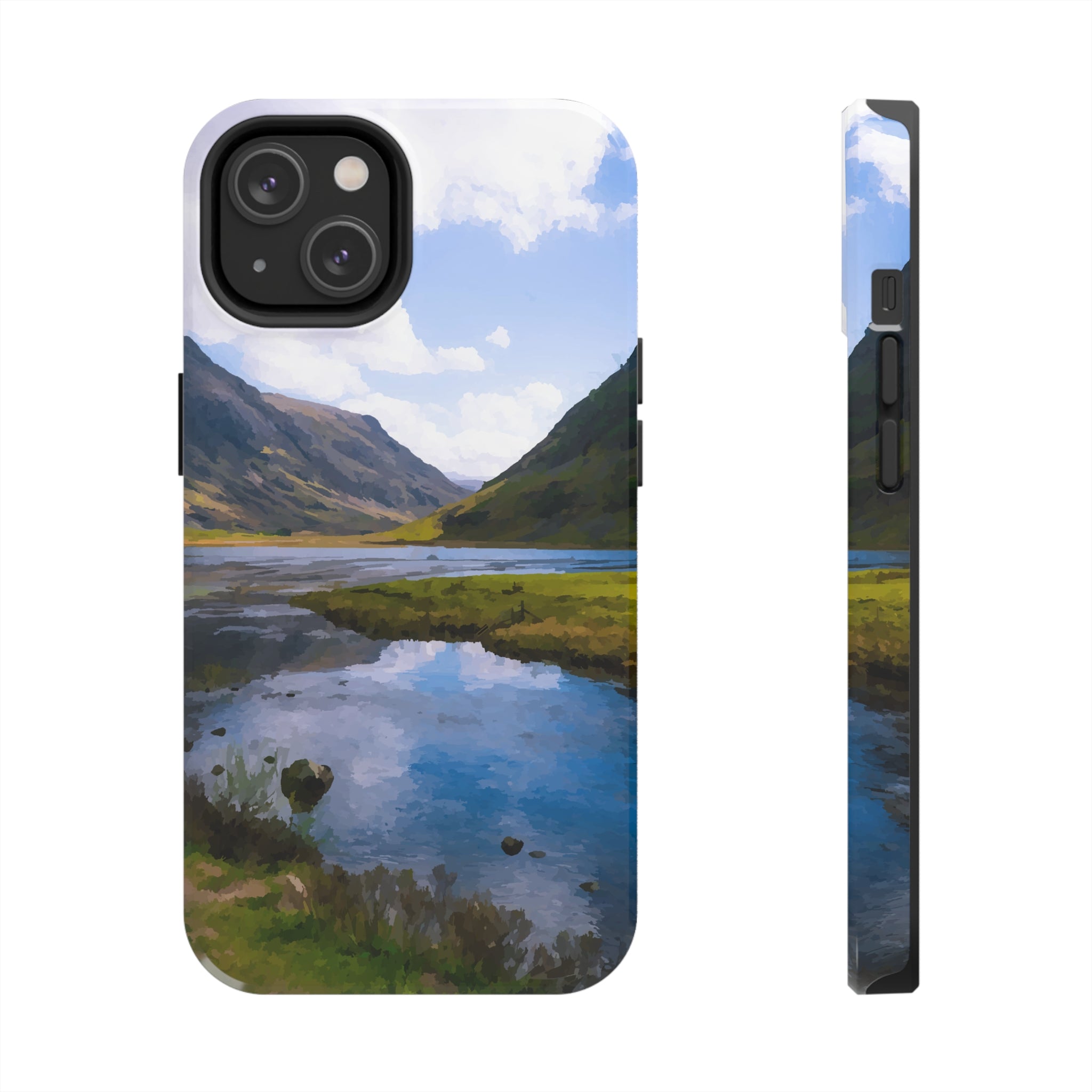 Image of Mountain Lake View iPhone Case