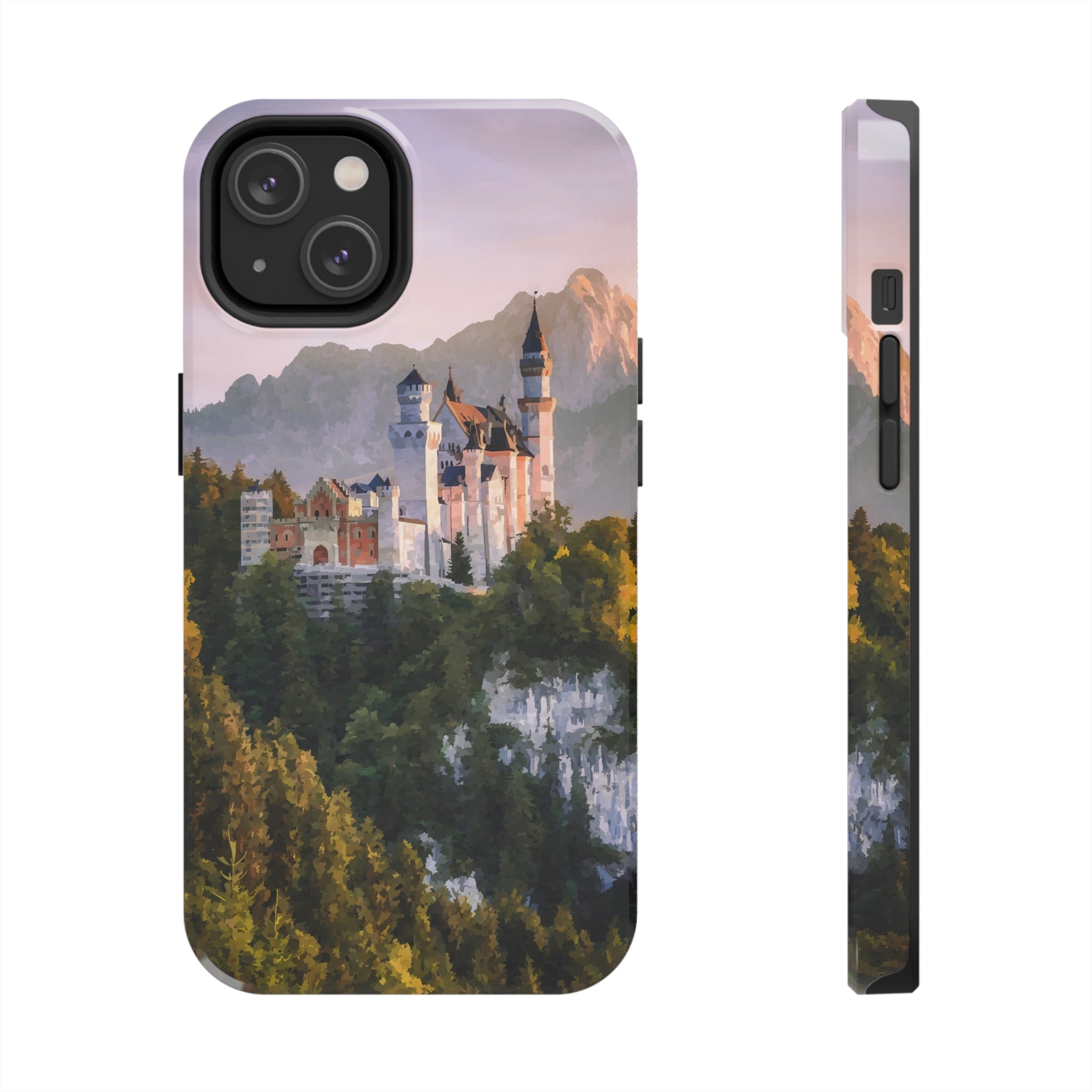 Main image of Castle on Mountain iPhone Case