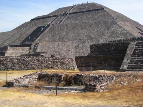 The Sun Pyramid at Teotihuacan, Mexico - This trip was amazing!