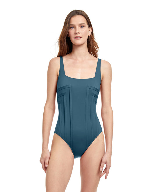 Gottex Essentials Splendid Full Coverage Square Neck One Piece Swimsuit, One  Piece