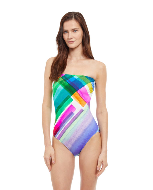 Take Flight DD Bandeau One Piece - Mandarin – Splash Swimwear