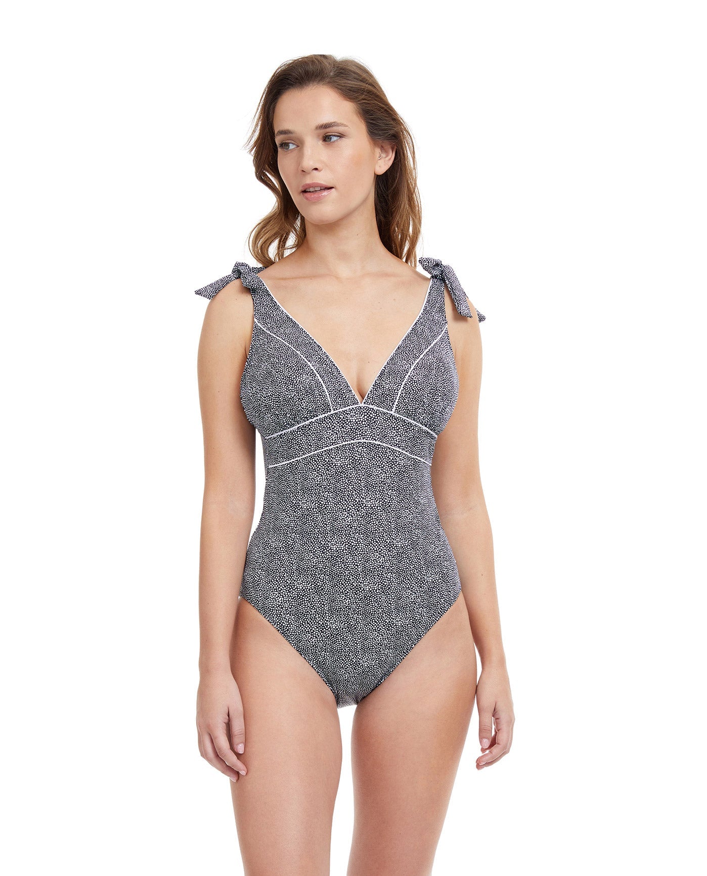 Profile by Gottex Ocean Blues V-Neck One Piece Swimsuit | One 