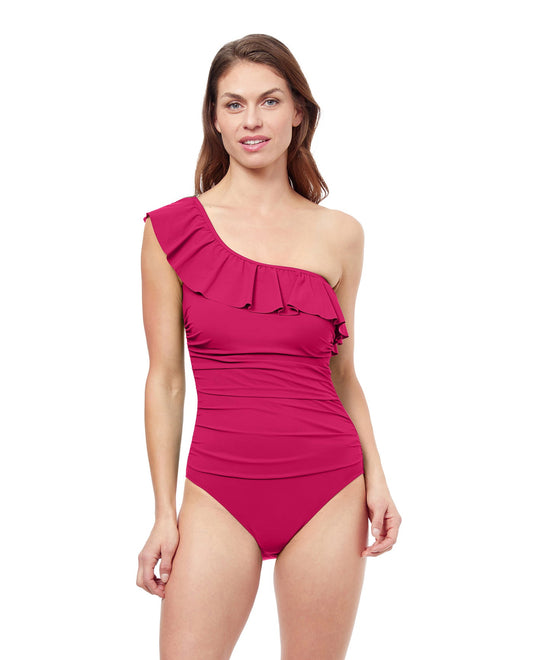 Profile By Gottex Flora D-Cup Underwire One Piece Swimsuit