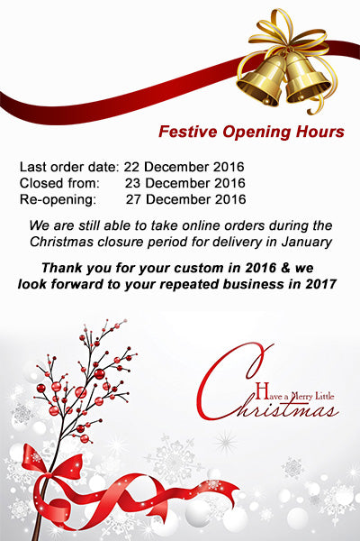 Christmas Opening Hours