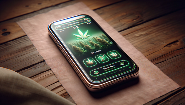 Retro Smart Phone with Cannabis Accessory App