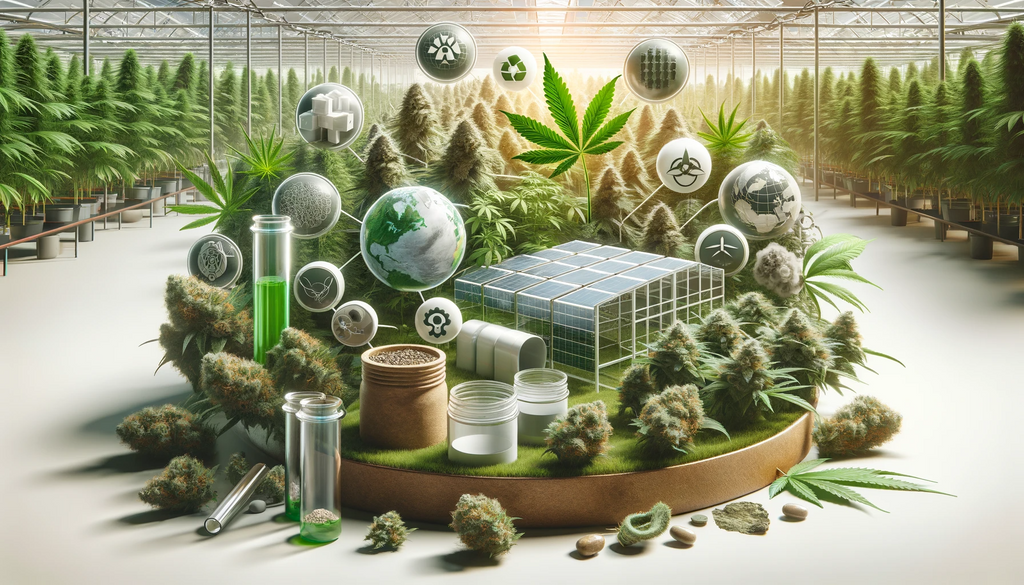 Eco-Friendly Cannabis products in a greenhouse
