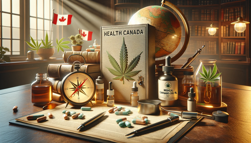 Medical Cannabis bottles and HC regulation elements