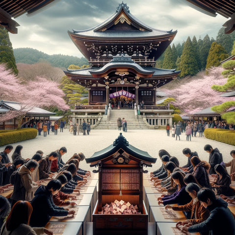 Temple japonais omikuji