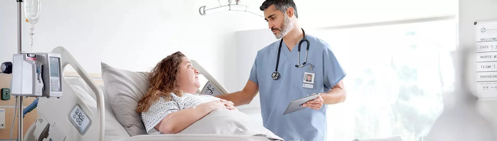 Hill-Rom Compella Electric Hospital Bed with Bariatric Therapy System with Mattress SelfiMed UK