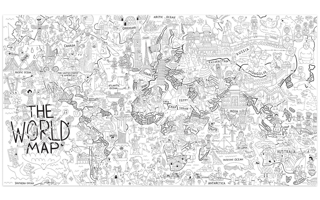 What a Colorful World Really Big Coloring  Poster  