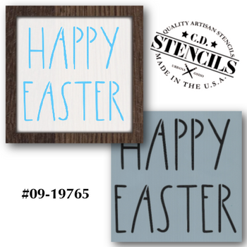 Easter Words Stencil