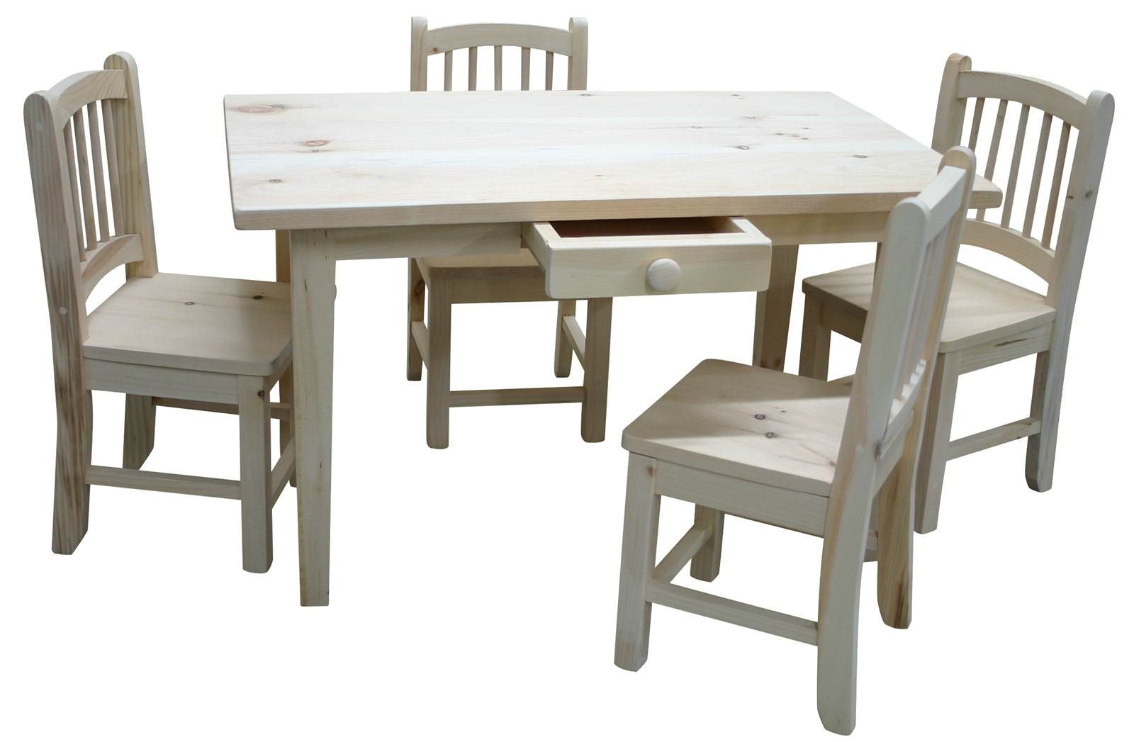 rustic kids table and chairs