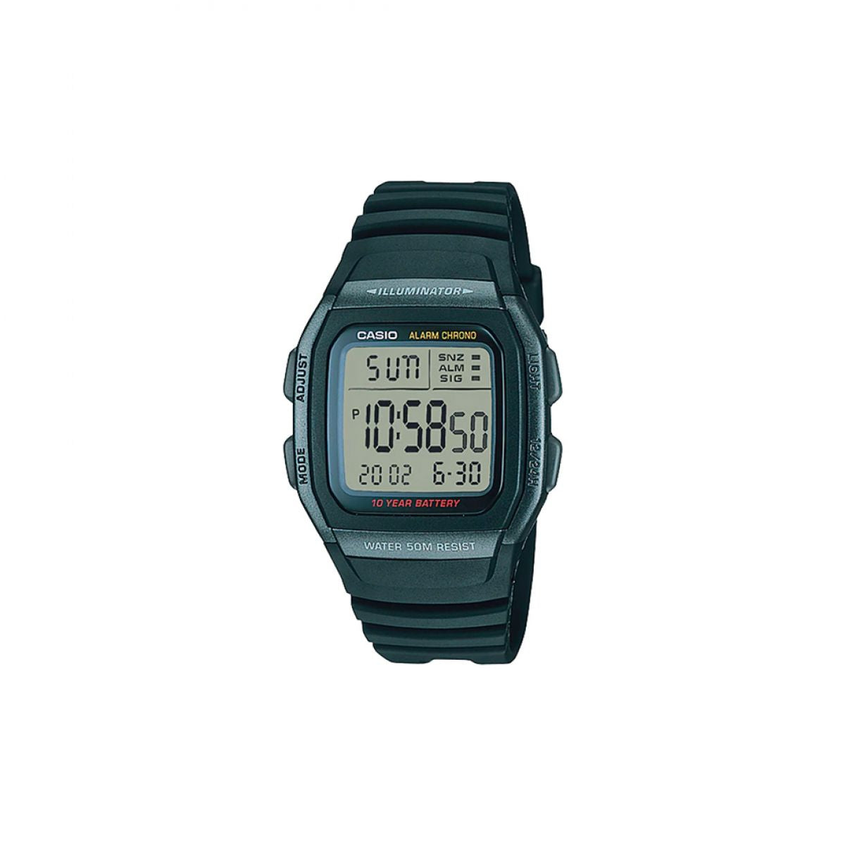 Casio W-96H-1B Heren Horloge 35mm 5ATM