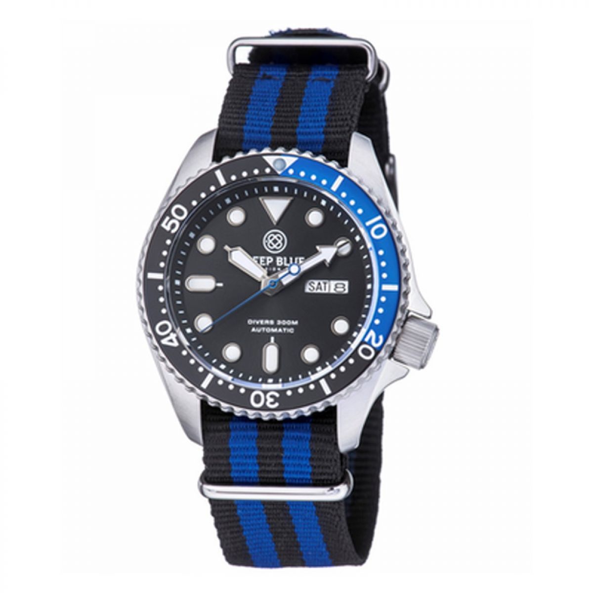 Deep Blue Diver 300 Nato Automatic NATODIVERSSBLKBLUE