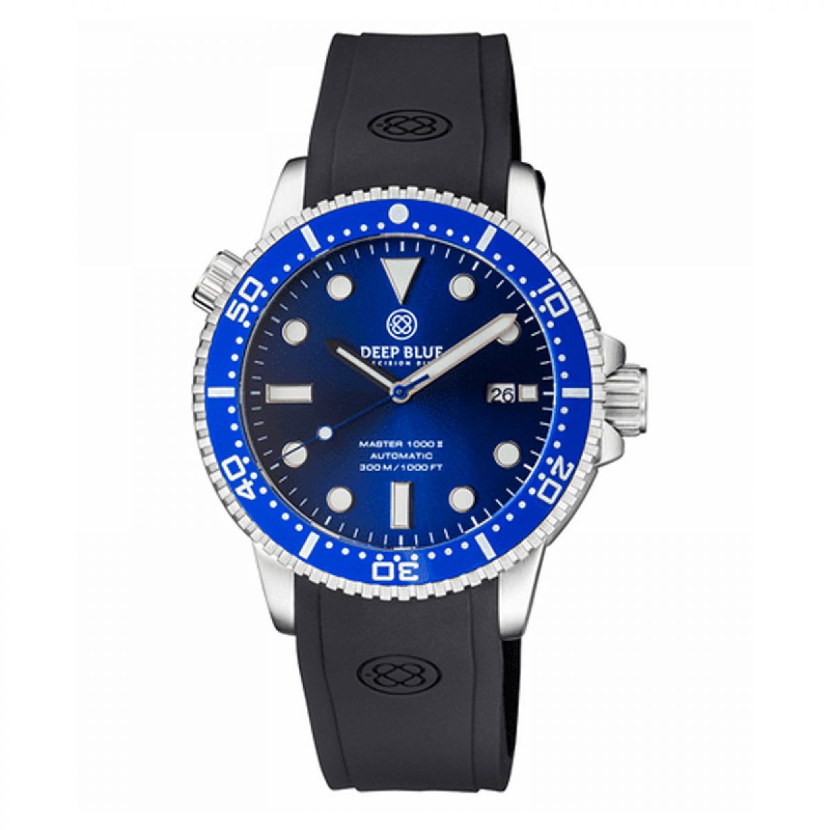 Deep Blue - MASTER 1000 II 44MM AUTOMATIC DIVER MSTR442BLKTRPL