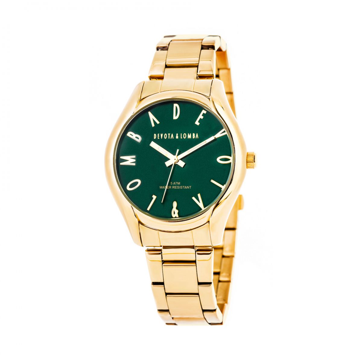 Devote & Lomba DL002U-02GREEN Unisex Horloge 41mm 5ATM