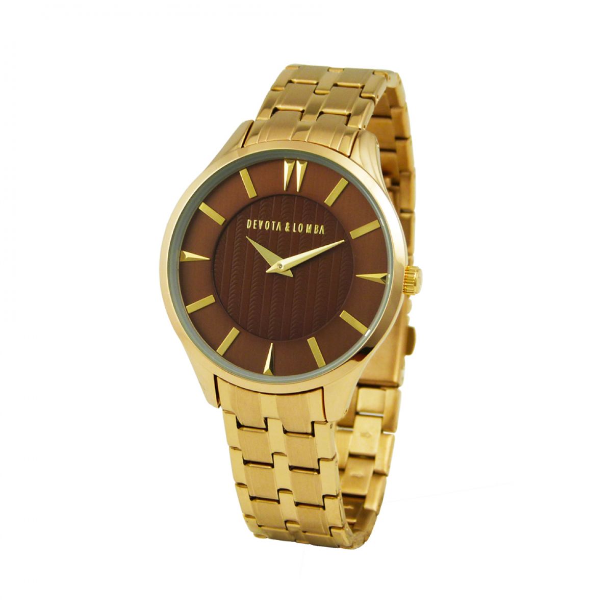 Devote & Lomba DL012M-02BROWN Heren Horloge 40mm 5ATM