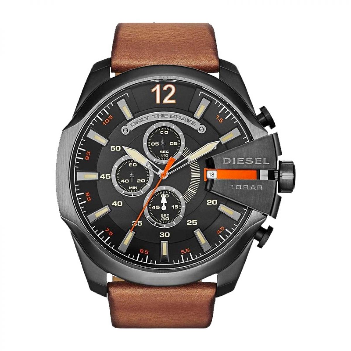 Diesel Mega Chief DZ4343 Herenhorloge 51 mm - Grijs