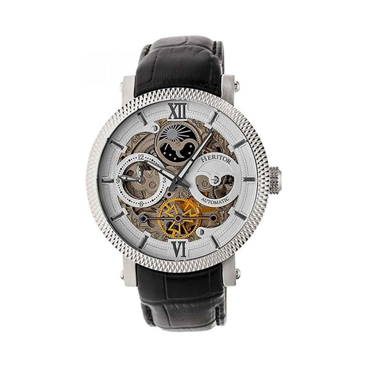 Heritor Aries Skeleton Automatics | dual time | HERHR4404