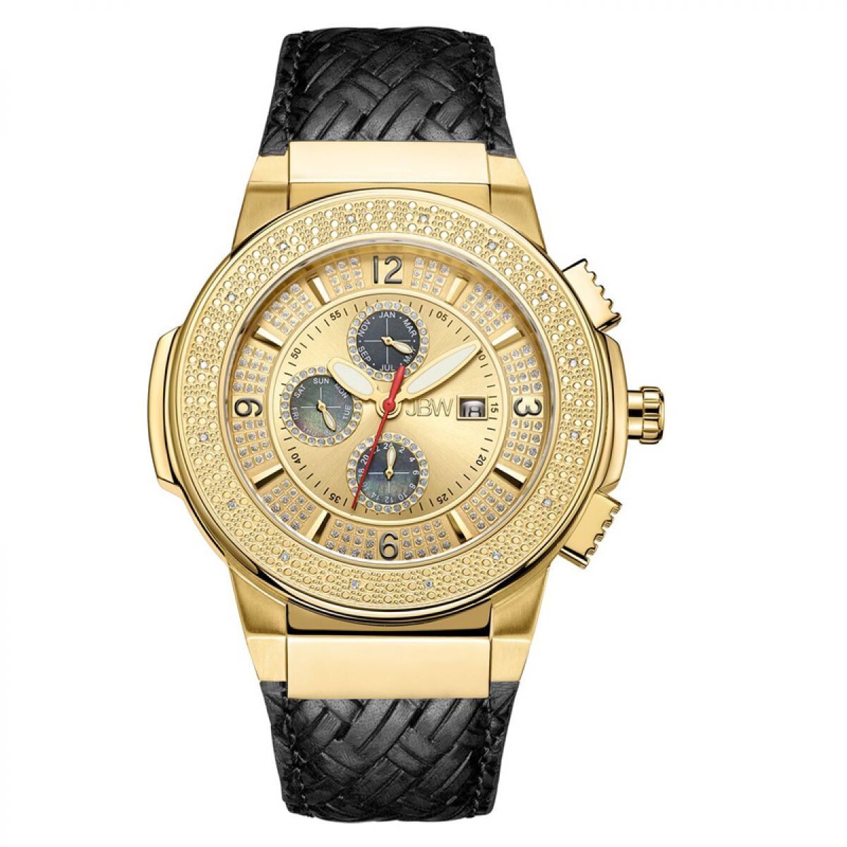 JBW Saxon Diamonds Leather | JB-6101L-D