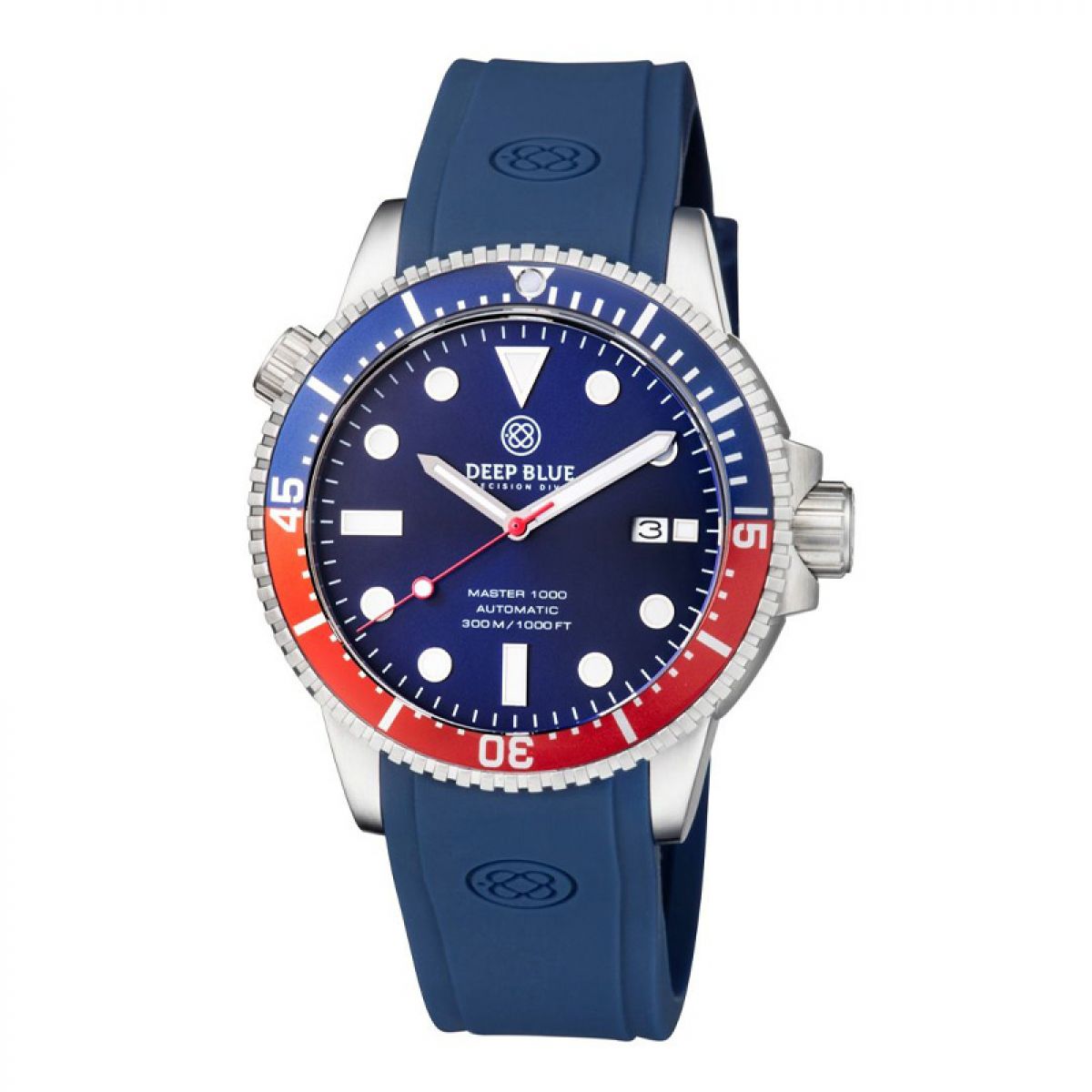 MASTER 1000 AUTOMATIC DIVER BLUE/RED BEZEL -BLUE DIAL 15/30/45 BEZEL