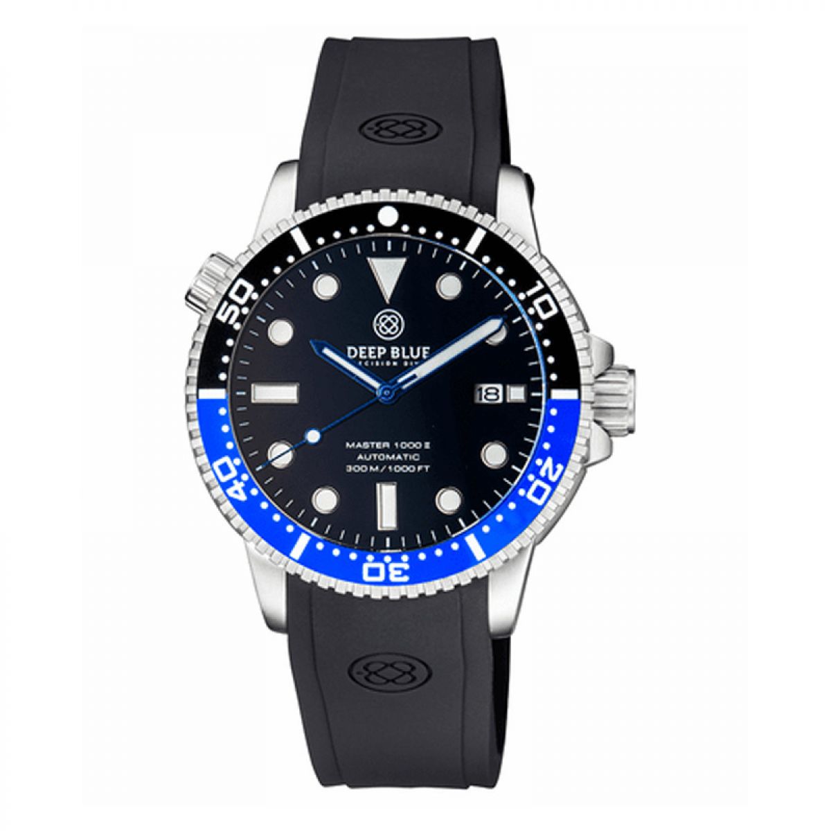 MASTER 1000 II 44MM AUTOMATIC DIVER BLACK/BLUE CERAMIC BEZEL -BLACK GLOSSY DIAL-BLUE HANDS